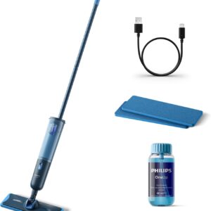 Philips OneUp 3000 Series XV3101/11 Elektrische dweil, 2 x schonere vloeren, draadloos met 360 graden draaischarnier, 2 wasbare herbruikbare pads, langdurige accu  Amazon.nl: Wonen & keuken