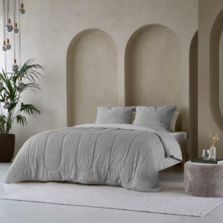 Zelesta Groovebed Dekbed Zonder Overtrek - 2-in-1 dekbed - Dekbed met vaste overtrek - Wasbaar dekbed zonder overtrek - Hypoallergeen dekbed - Teddystof (Grey, 140x200 Cm) Amazon.nl: Wonen & keuken